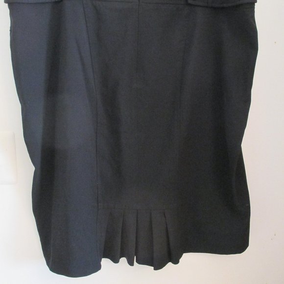 Lane Bryant Womens Plus Size Skirt Black Knee Length, Career, Back Pleats, Sz 22 - Picture 4 of 12